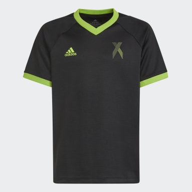 Kids Training Black Football-Inspired X Jersey