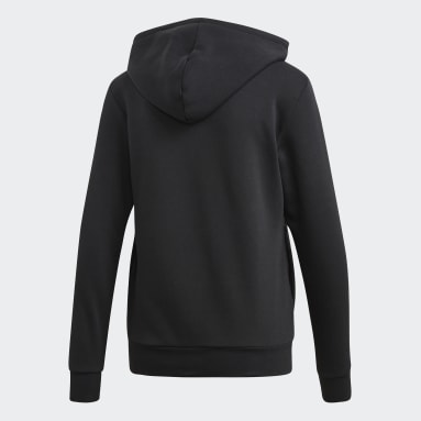 sudadera Con Gorro W E Lin Oh Fl Negro Mujer Sportswear