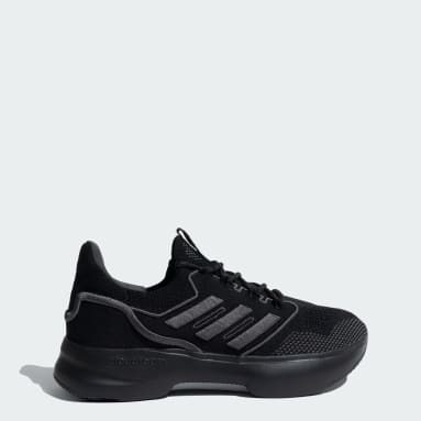 Adidas black walking shoes online