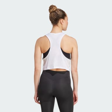 Cropped αμάνικη μπλούζα Yoga Essentials