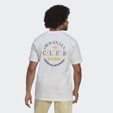 Men Lifestyle White Club Logo Tee