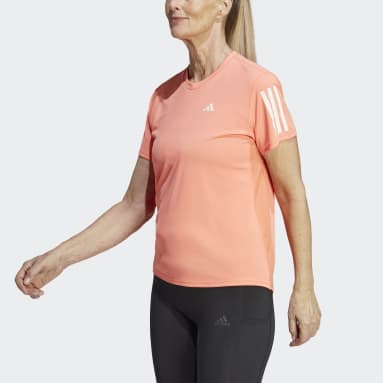 Playera Own the Run Naranja Mujer Running