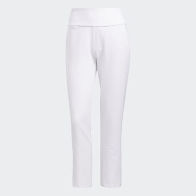 Women's Golf White Pull-On Ankle Pants