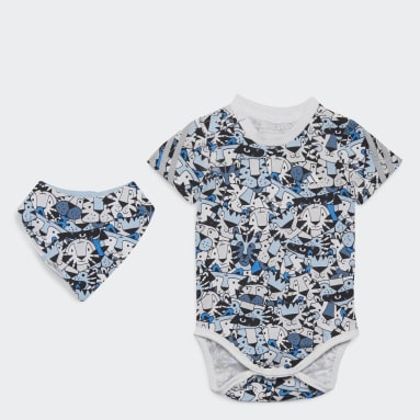 Body 3 bandas con babero Azul Niño Sportswear