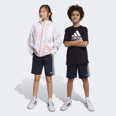 Kids sportswear Blue Essentials 3-Stripes Woven Shorts