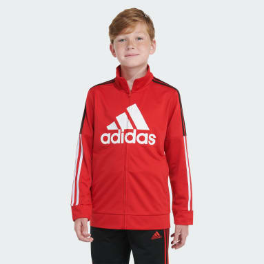 Boys Girls Tracksuit Red #Selfie Embroidered Red Jogging Suit Top & Bottom