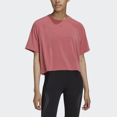 Women Training Red AEROREADY Wrap-Back Tee