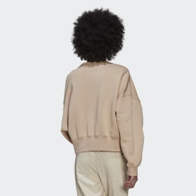 Polerón Adicolor Essentials Felpa Beige Mujer Originals