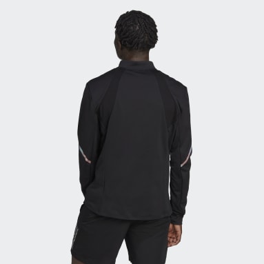 Men Running Black Everydayrun Full-Zip Knit Jacket