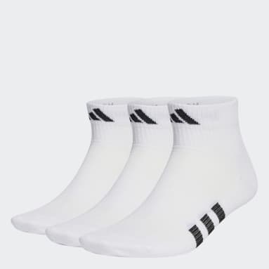 Gym & Training White Performance Light Mid-Cut Socks 3 Pairs