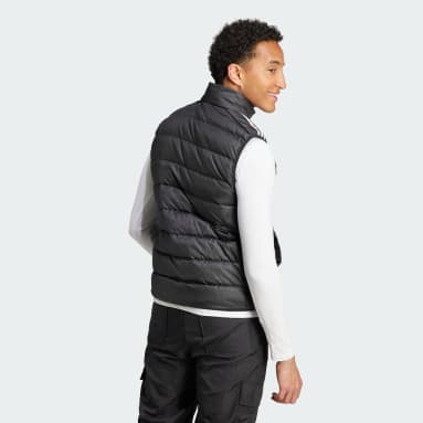 남성 Outdoor Black 에센셜 3S 라이트 다운 베스트