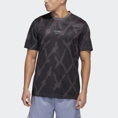T-shirt imprimé graphique Streetball gris Hommes Originals