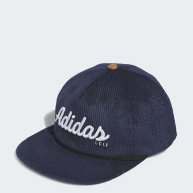 Gorra Rope de Piel Cinco Paneles Corderoy Azul Hombre Golf