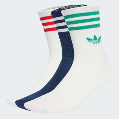 Meias de Cano Médio 3-Stripes – 3 pares