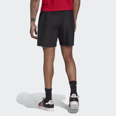 Men Football Black Manchester United DNA Downtime Shorts