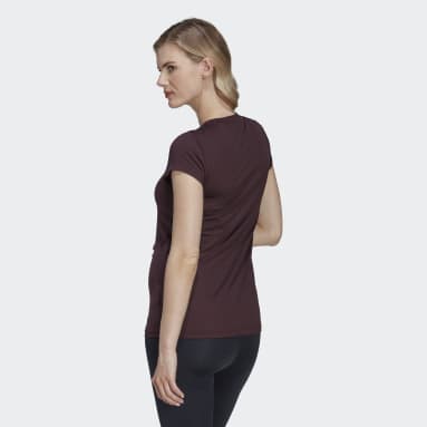 Designed to Move Colorblock Sport T-skjorte (mammaklær) Rød
