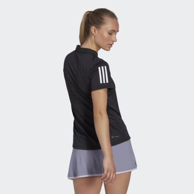 Women Tennis Black 클럽 테니스 폴로 셔츠