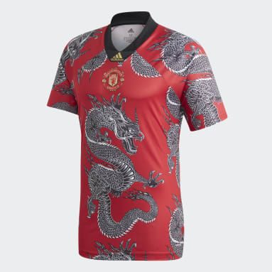 Boys Football Red Manchester United CNY Jersey