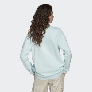 Sweat-shirt Trefoil Crew Bleu Femmes Originals