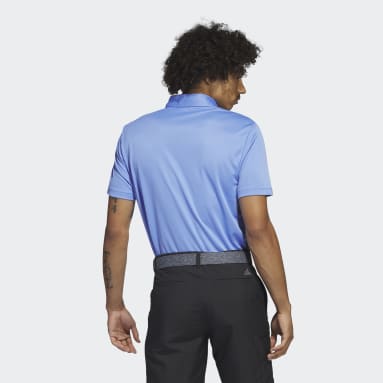 Camiseta Polo Estampada en el Pecho Azul Hombre Golf