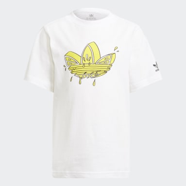 Conjunto camiseta y pantalón corto Graphic Trefoil Blanco Niño Originals