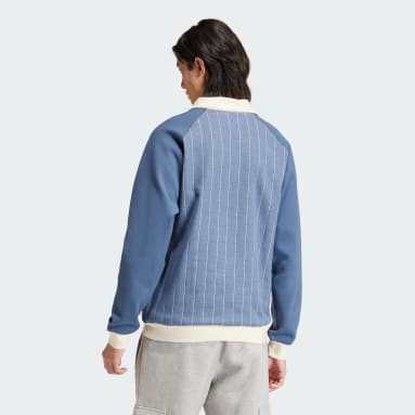Adidas men's originals plaid track jacket best sale