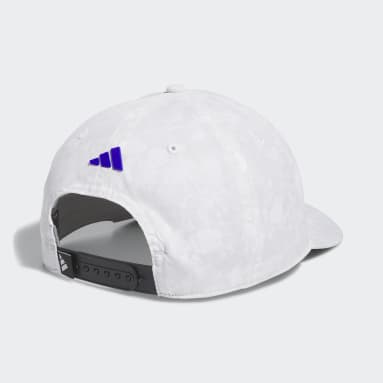 Männer Golf 3-Streifen Printed Tour Kappe Weiß