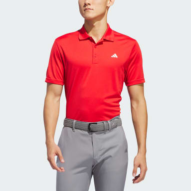 Polo adi Performance Rouge Hommes Golf