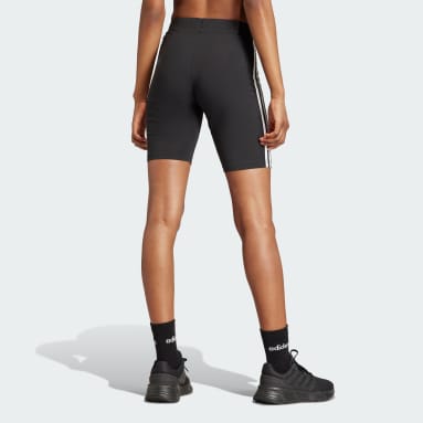 ผู้หญิง Sportswear สีดำ กางเกงปั่นจักรยานขาสั้น Essentials 3-Stripes