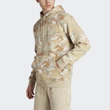 Polera con Capucha Graphics Camo Beige Hombre Originals