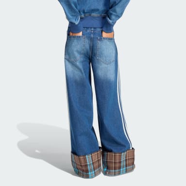 QUẦN JEANS ỐNG RỘNG VINTAGE ĐƯỜNG MAY CARO