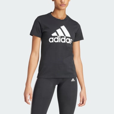 Camiseta LOUNGEWEAR Essentials Logo Negro Mujer Sportswear