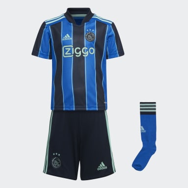 Mini kit Extérieur Ajax Amsterdam 21/22 Bleu Enfants Football