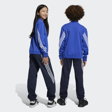 Buzo Future Icons 3 Tiras Azul Niño Sportswear