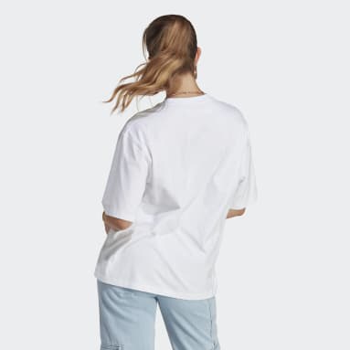 adidas T-shirt Adicolor Essentials Blanc Femmes Originals