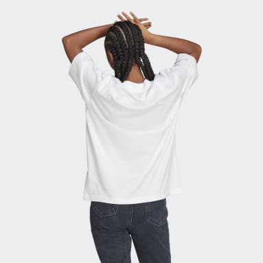 T-shirt Boyfriend Future Icons Badge of Sport blanc Femmes Sportswear
