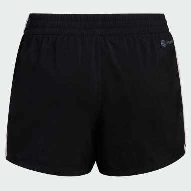 Youth 8-16 Years Training Black 3-Stripes Pacer Shorts