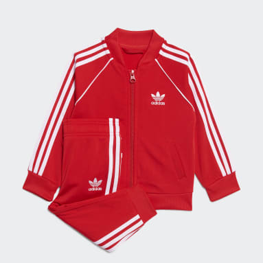 red adidas tracksuit for toddlers