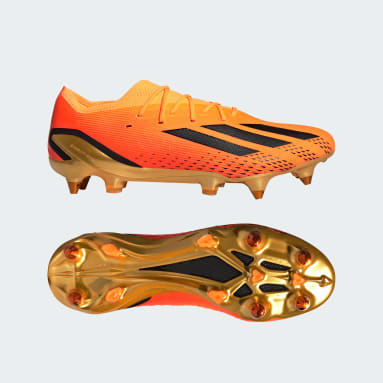 Botas de Futebol X Speedportal.1 – Piso mole Dourado Futebol