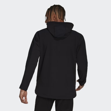 Buzo Con Capucha Cordura Para Entrenamientos Con Cierre Medio Negro Hombre Training