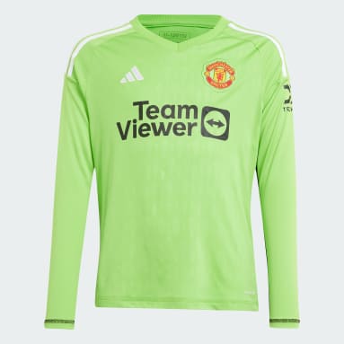Maillot manches longues de gardien de but Manchester United Tiro 23 Enfants Vert Enfants Football