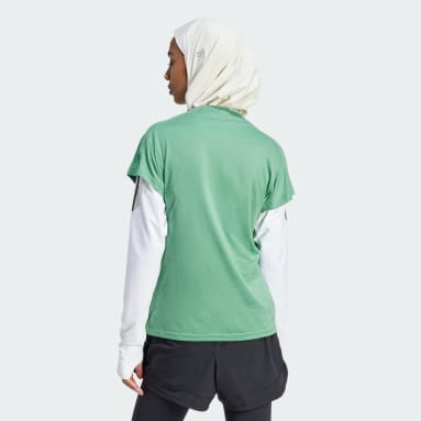 Nữ Tập Luyện Áo Thun Cổ Chữ V Minimal Branding Train Essentials AEROREADY