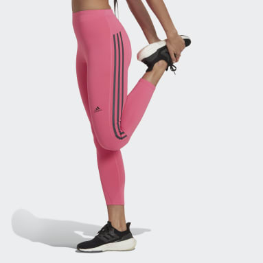 Women Running Pink Run Icons 3-Stripes 7/8 Running Leggings