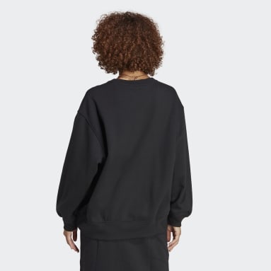 Frauen Originals Premium Essentials Oversized Sweatshirt Schwarz