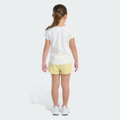 Two-Piece Short Sleeve Graphic Tee and Mesh Shorts Set