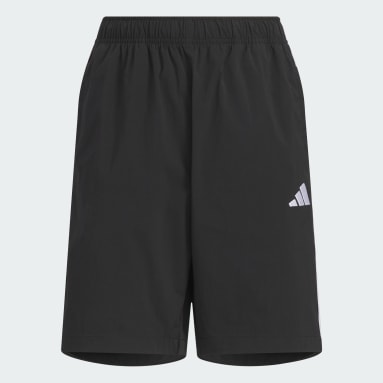 エッセンシャルズ プラス ルーズフィット スリーストライプス ウーブン ショーツ キッズ
