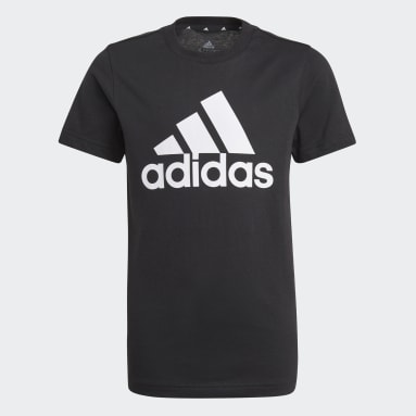 T-shirt Essentials Noir Garçons Sportswear