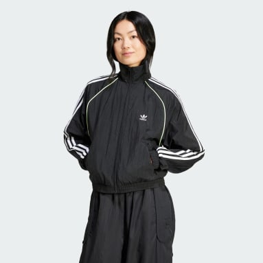 Women Black Track Tops adidas UK