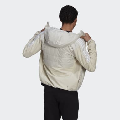 Mænd TERREX Beige Essentials Insulated Hooded Hybrid jakke