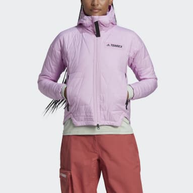 Dames TERREX paars Terrex MYSHELTER PrimaLoft Gewatteerd Capuchonjack